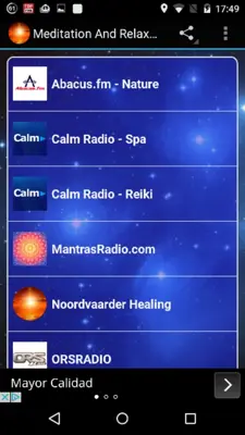 Meditation And Relax Radio Free android App screenshot 7